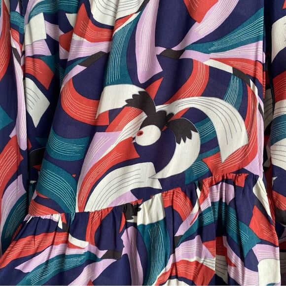 Maeve by Anthropologie Printed Cheyenne Peplum Blouse - Picture 4 of 8